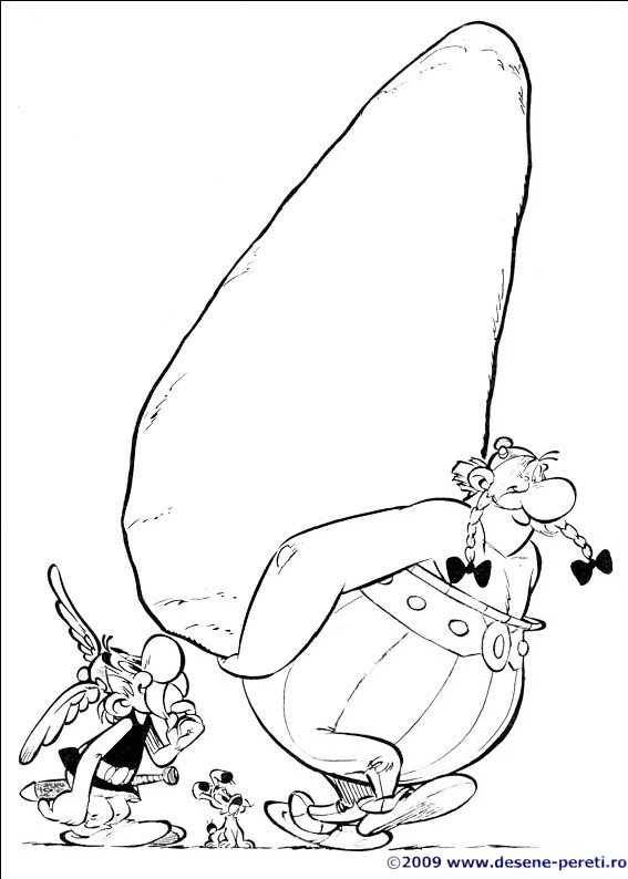 asterix desene colorat